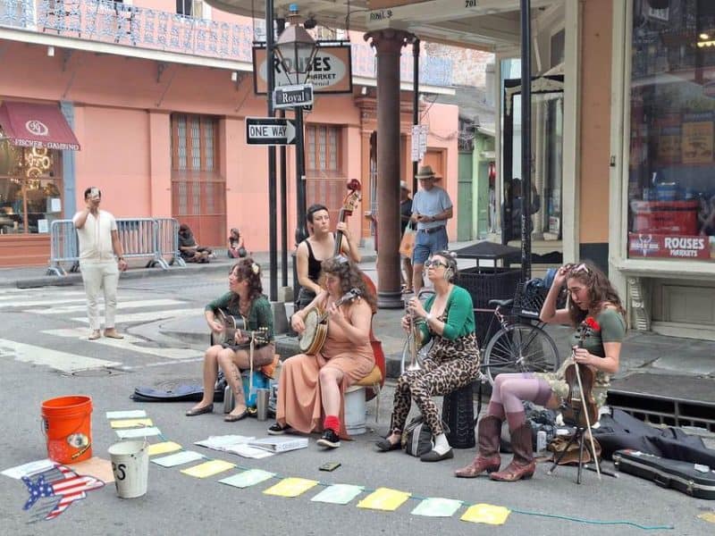 quartiere francese musicisti su royal street