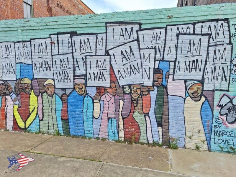 I am a man murales