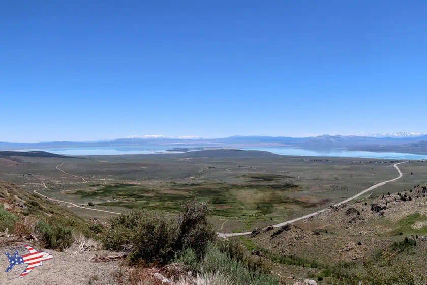 Mono Lake visto dall'alto