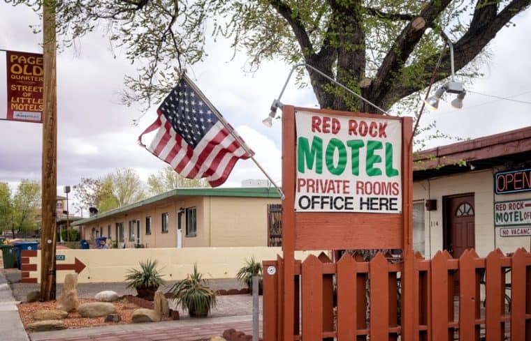 page stati uniti red rock motel 