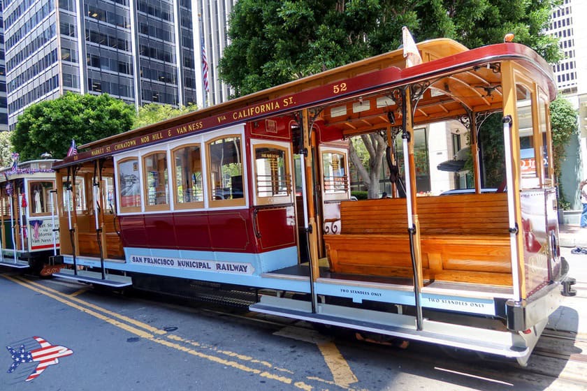 Cable Car San Francisco parcheggiata