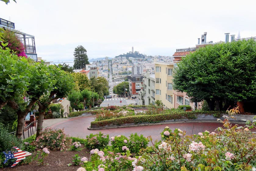 Lombard Street dall'alto