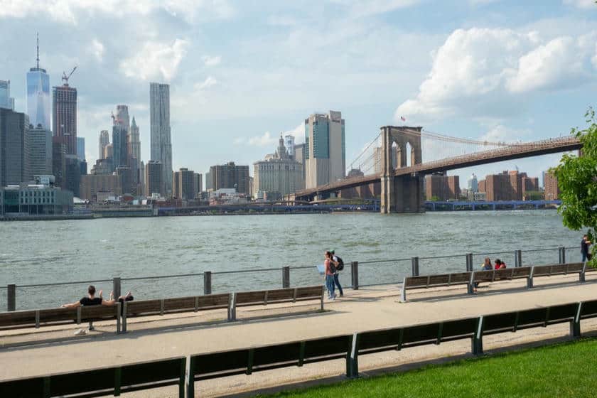 Ponte di Brooklyn visto da The Granite Prospect