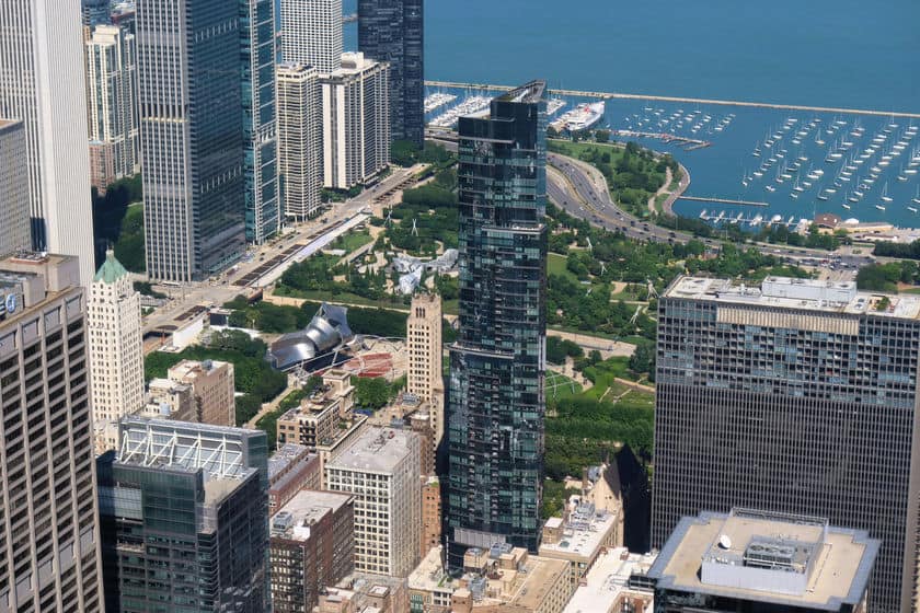Willis Tower Skydeck visuale Millennium Park