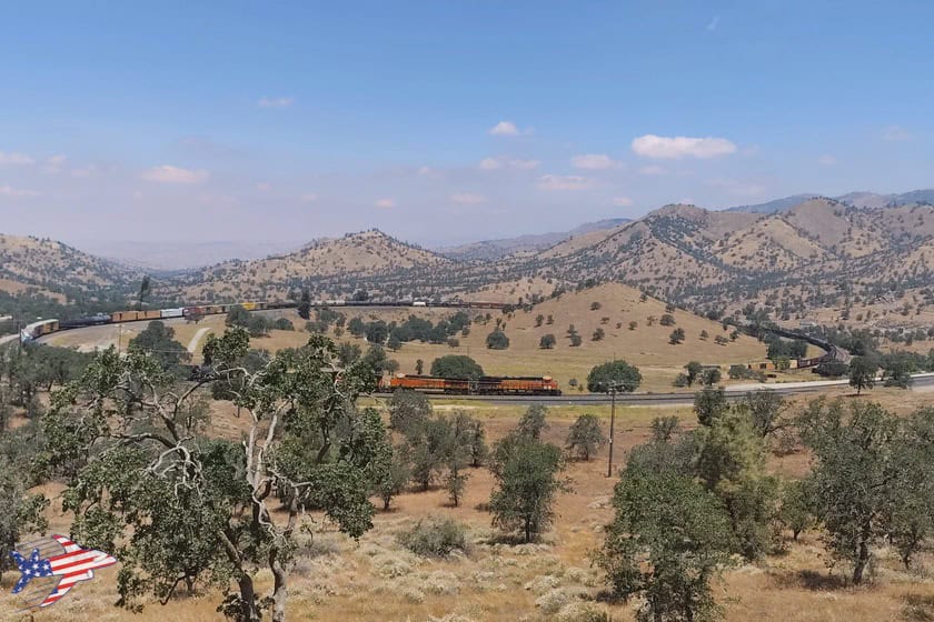 Tehachapi Loop treno lungo