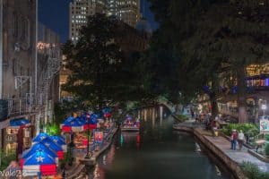 San Antonio Riverwalk notte