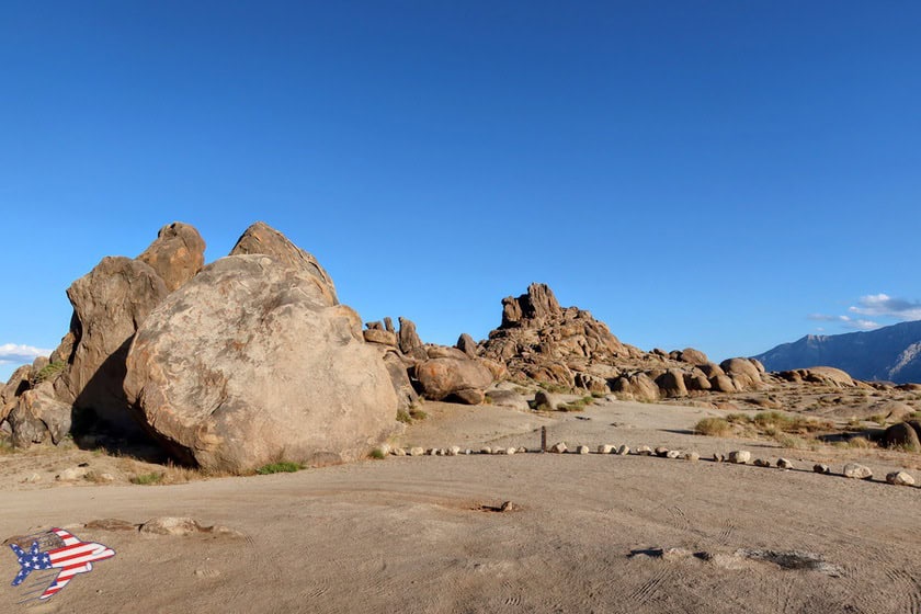 Alabama Hills - Iron Man Jericho Scenic Overlook area di sosta