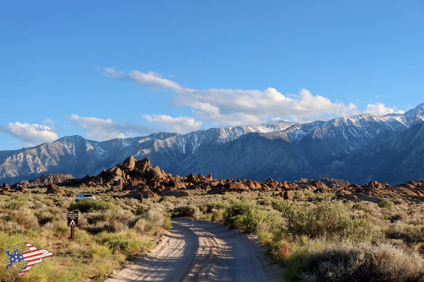 Alabama Hills - Stada per il Boot Arch
