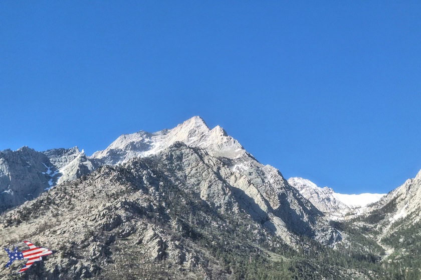 Whitney Portal Road - Vista sul Monte Whitney