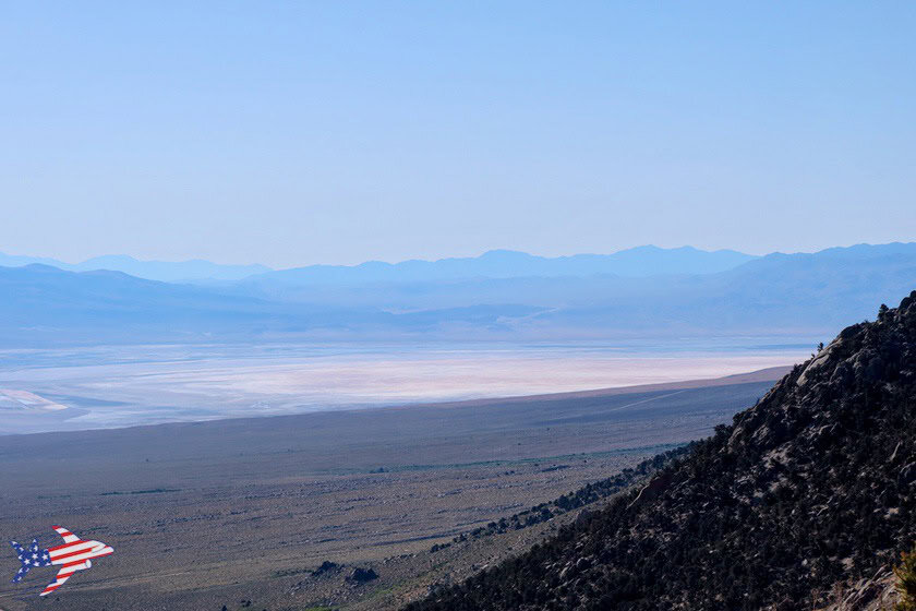 Whitney Portal Road - Vista sull'Owens Lake