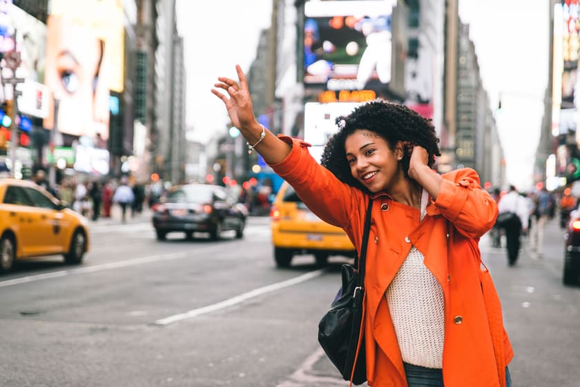 Prendere un taxi a New York