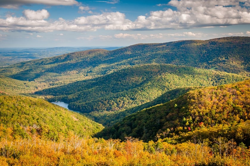 Skyline Drive itinerario