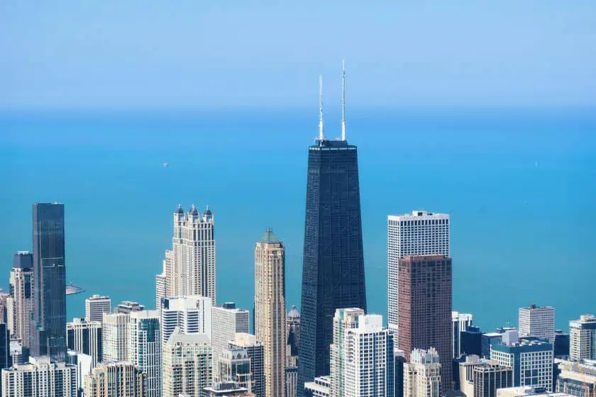 360 Chicago visto dalla Willis Tower