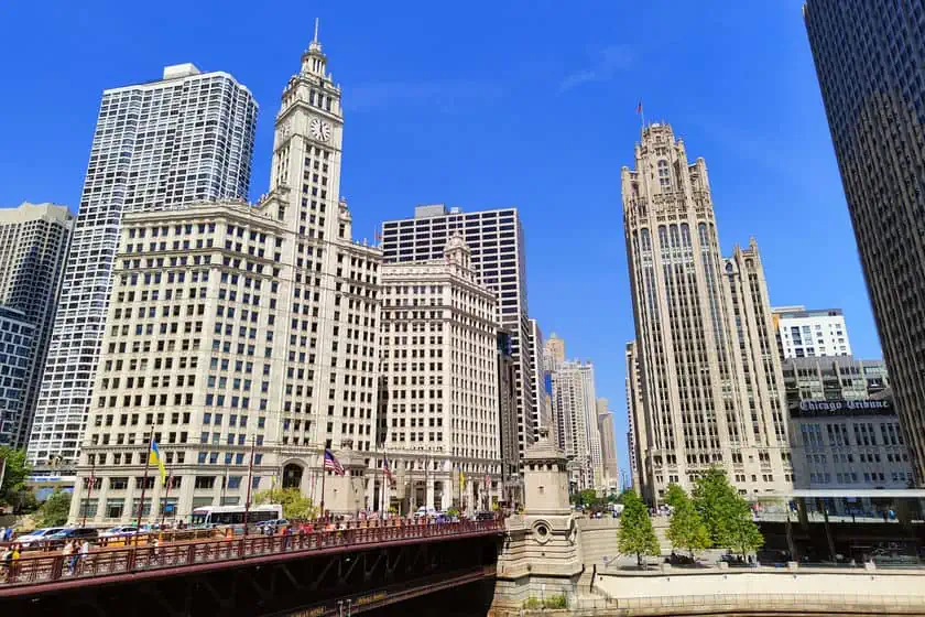 Magnificent Mile - Wrigley Building e Tribune Tower