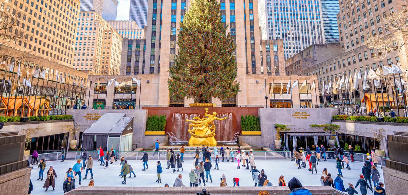 Pista di pattinaggio sul ghiaccio The Rink at Rockefeller Center