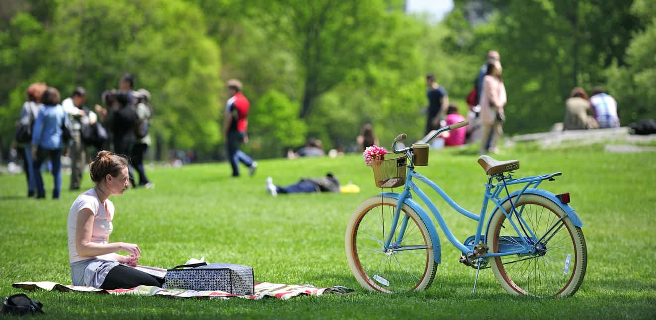 In bici a Central Park, New York