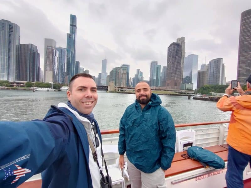 Andrea Cuminatto con Bernardo Pacini a Chicago