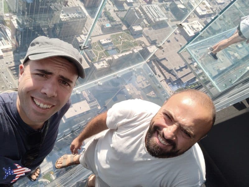 Andrea Cuminatto e Bernardo Pacini sulla Willis Tower a Chicago
