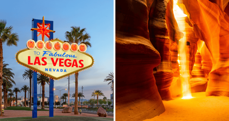 Itinerario da Las Vegas all'Antelope Canyon