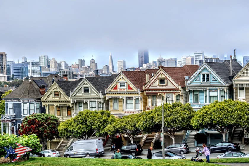 Painted Ladies in Alamo Square