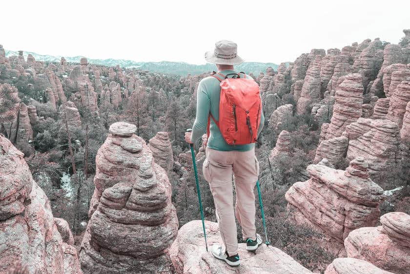 Rock formations at Chiricahua National Park in Arizona